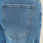 Jeans donna a palazzo. Modello 5 tasche con cuciture laterali. AMR/DX6024 DENIM EXTASY 