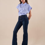 Jeans Donna a zampa elasticizzato 5 tasche. DE002353 DENIM ARTIGLI 