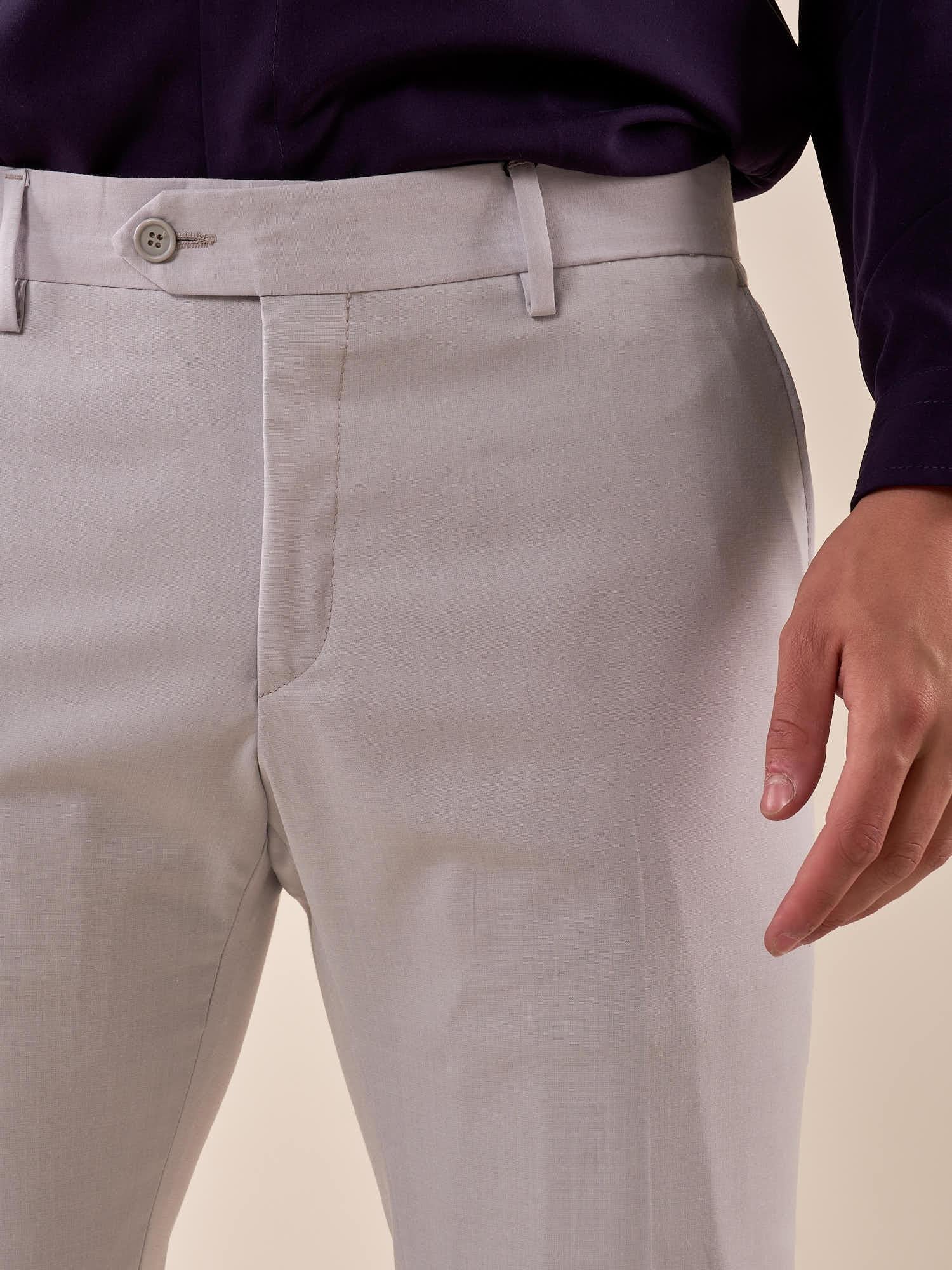 Pantalone da Uomo classico slim fit tasche all'americana. TM/NAP/D/7PANT PERLA ITALIAN FORMAT Uomo 