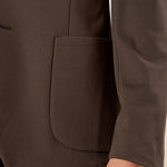 Giacca da Uomo in Tessuto Punto Milano Comfort Elegante con Tasche a Toppa. GAI1621H VERDE HAMAKI-HO 