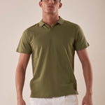 Polo manica corta collo derby piquet stretch uomo. CON2804425 CACTUS CONSENSO 