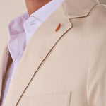 Giacca uomo due bottoni regular fit asca con pattine. OE1S2S5G12 BURRO OVER-D 