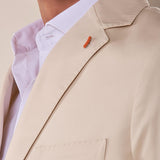 Giacca uomo due bottoni regular fit asca con pattine. OE1S2S5G12 BURRO OVER-D 
