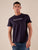 T-shirt Uomo manica corta in cotone 100% con logo stampato a contrasto