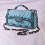 T-Shirt manica corta con stampa borsa donna. TS002622 BIANCO ARTIGLI 