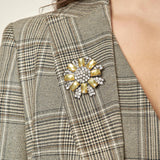 Giacca donna monopetto in Principe di Galles. Eleganza sartoriale e femminilità contemporanea. GI003812 BEIGE/MORO ARTIGLI 