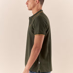 Polo Uomo manica corta in cotone piquet con ricamo. P626122 VERDE Henry Cotton's 
