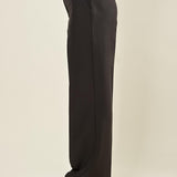 Pantalone donna a palazzo in tessuto tecnico. PA003217 NERO ARTIGLI 