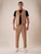 Pantalone una pence modello tapred fit con risvolto uomo.