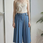 Pantalone Donna Modello Gonna-Pantalone con Tasca allAmericana e Due Pences PG126G POLVERE EXTASY Donna 