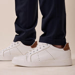 Pantalone chino slim fit con risvolto uomo. OC1S2S5P11 BLU OVER-D 
