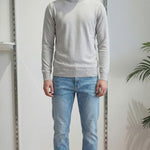Maglia Uomo 100% Cotone a Manica Lunga  Comfort Naturale e Stile Versatile CON3700900 ASH GREY CONSENSO Uomo 