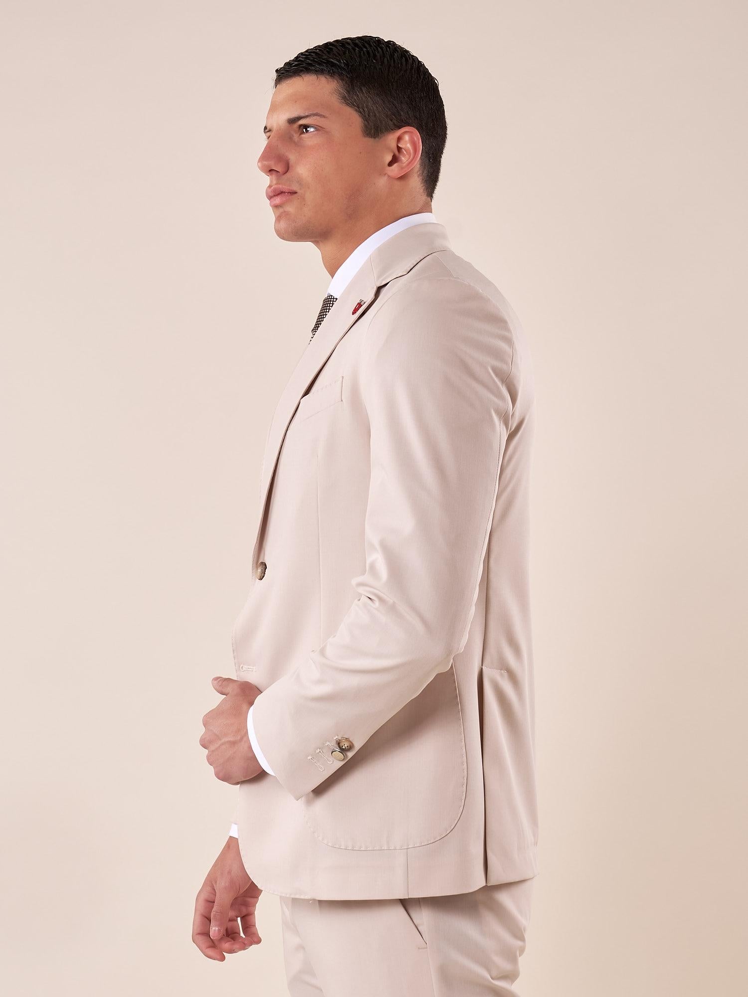 Abito classico sartoriale tasca a toppe uomo HAITI SABBIA MULISH 