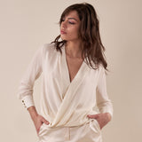 Camicia manica lunga scollo profondo. BL000954 BURRO ARTIGLI 