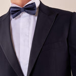 Abito classico cerimonia giacca rever a lancia in raso uomo. TM/NAPOLIPRL BLU ITALIAN FORMAT 