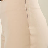 Pantalone donna in tessuto tecnico. Lunghezza alla caviglia con spacchetto laterale e zip invisibile. PA003491 ONICE ARTIGLI 