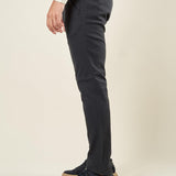 Pantalone Uomo Slim Fit in Cotone Operato Elasticizzato con Tasche allAmericana. Stile e Comfort Quotidiano. M49451 BLU SUPERIOR VINTAGE 