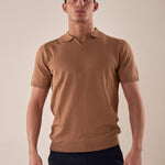 Polo manica corta collo derby viscosa tessuto crepe finezza 12 uomo. CON2152125 BISCOTTO CONSENSO Uomo 