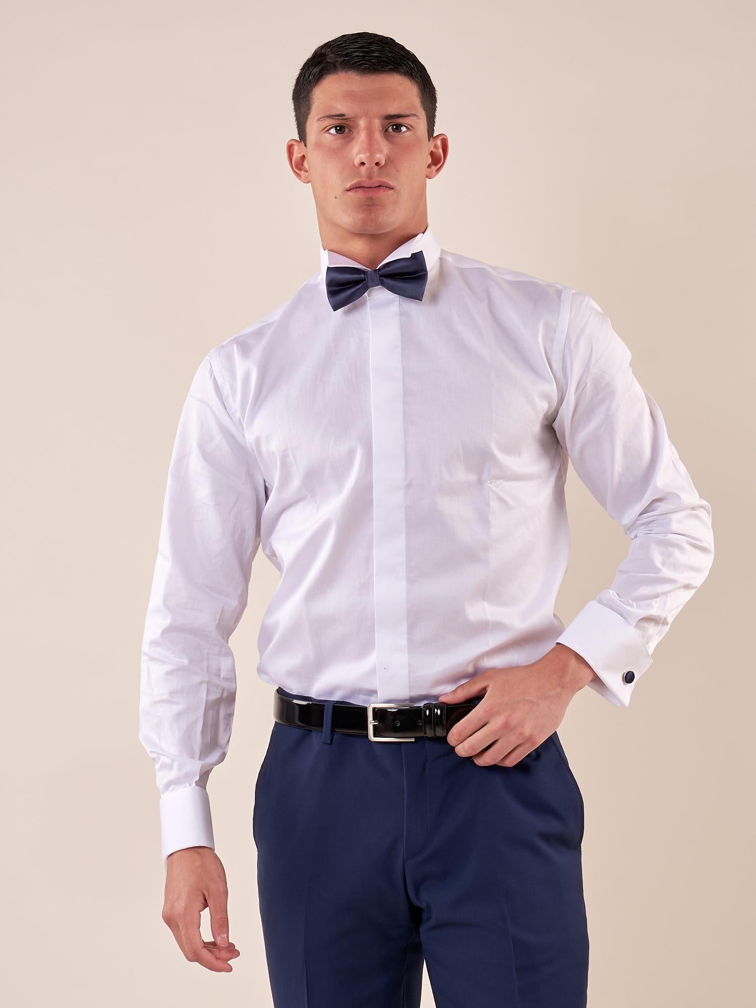 Camicia diplomatica cotone elasticizzata uomo. FBSOFT/DIPLO BIANCO FB Uomo 