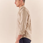 Camicia Uomo Manica Lunga 100% cotone. M48643 SABBIA SUPERIOR VINTAGE 