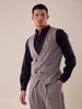 Men's double-breasted vest.