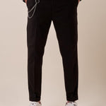 Pantalone tasca america elasticizzato con risvolto uomo. BK25002 NERO BLACKSUNDAY 