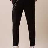 Pantalone tasca america elasticizzato con risvolto uomo. BK25002 NERO BLACKSUNDAY 