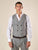 Gilet da Uomo Doppio Petto in Tessuto Gessato  Eleganza Sartoriale con Tasche a Frisi
