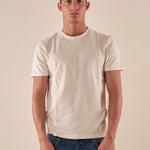 T-shirt Uomo Manica Corta in 100% Cotone Piqué  Girocollo, Comfort e Stile Casual M49065 BEIGE SUPERIOR VINTAGE 