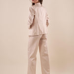 Giacca Donna raso di cotone manica 3/4. ROMI/4009 GESSO ROMIHO 
