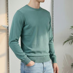 Maglia Uomo 100% Cotone a Manica Lunga  Comfort Naturale e Stile Versatile CON3700900 ACQUAMARINE CONSENSO 
