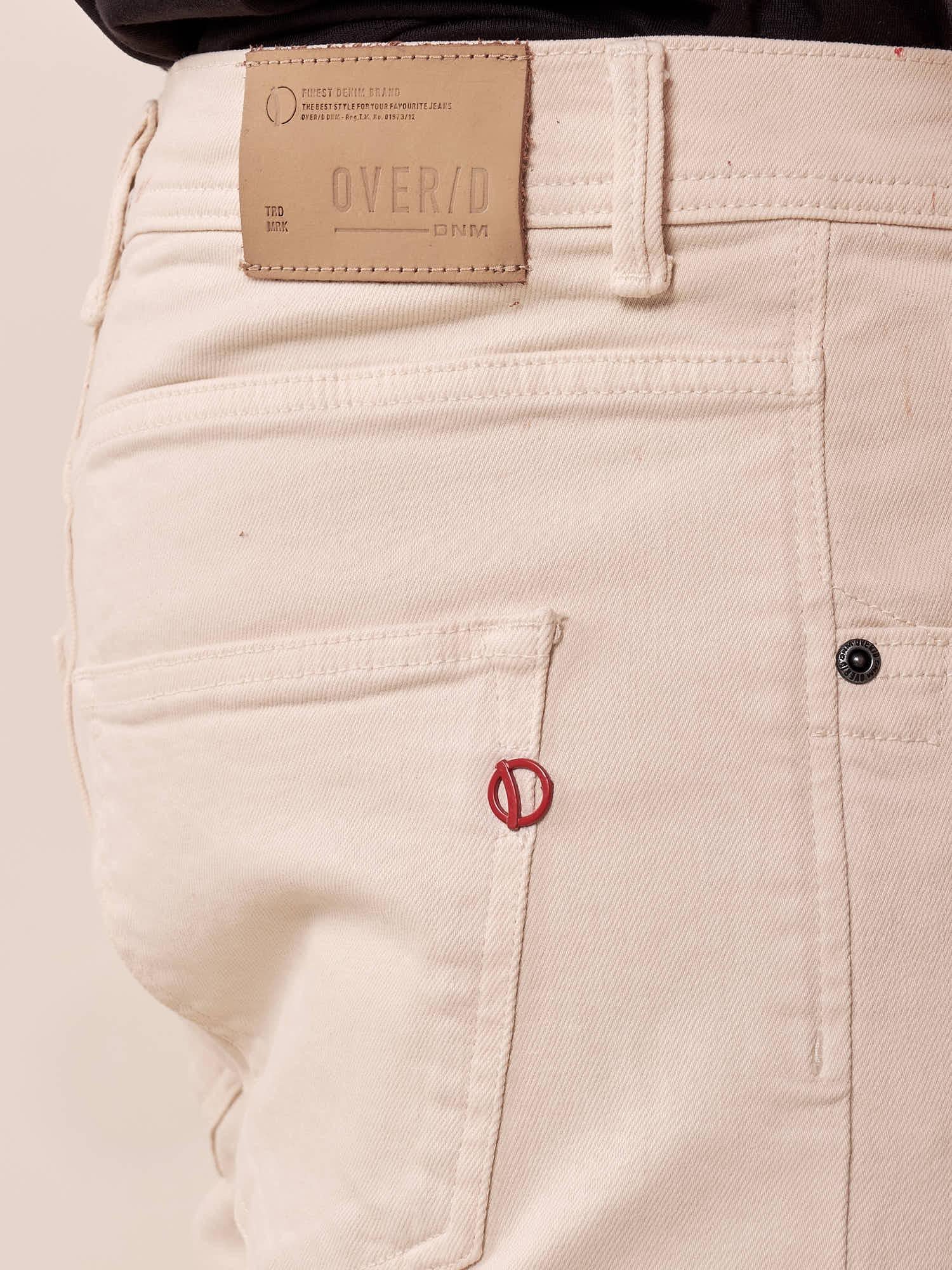 Pantalone 5 tasche cotone bull uomo. OE1S2S5P11 GREIGE OVER-D 