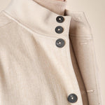 Giubbino da uomo modello Bomber in tessuto spigato. GBI1619H BEIGE HAMAKI-HO 