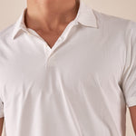 Polo Uomo Tecnica a Manica Corta  Traspirante, Leggera e ad Alte Prestazioni. M48962 OFF WHITE SUPERIOR VINTAGE 