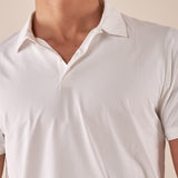 Polo Uomo Tecnica a Manica Corta  Traspirante, Leggera e ad Alte Prestazioni. M48962 OFF WHITE SUPERIOR VINTAGE 
