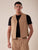 Gilet uomo abbottonatura nascosta. OE1S2S5I01 CAMMELLO OVER-D Uomo