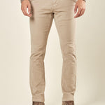 Pantalone Uomo Invernale in Velluto 1000 Righe. Eleganza Classica e Comfort Moderno. M49436 MASTICE GUY 
