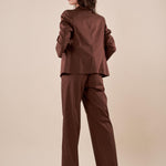 Giacca Donna raso di cotone manica 3/4. ROMI/4009 MORO ROMIHO 