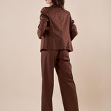 Giacca Donna raso di cotone manica 3/4. ROMI/4009 MORO ROMIHO 