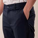 Pantalone chino slim fit con risvolto uomo. OC1S2S5P11 BLU OVER-D Uomo 