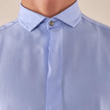 Camicia da uomo manica lunga in viscosa 100% con collo classico. PAMPERO CELESTE BLACKSUNDAY 
