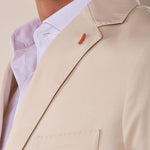 Giacca uomo due bottoni regular fit asca con pattine. OE1S2S5G12 BURRO OVER-D Uomo 