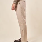 Pantalone da Uomo con Pence  Vestibilità Regular, Tasche allAmericana e Pattine Posteriori. PSI1802H BEIGE HAMAKI-HO 