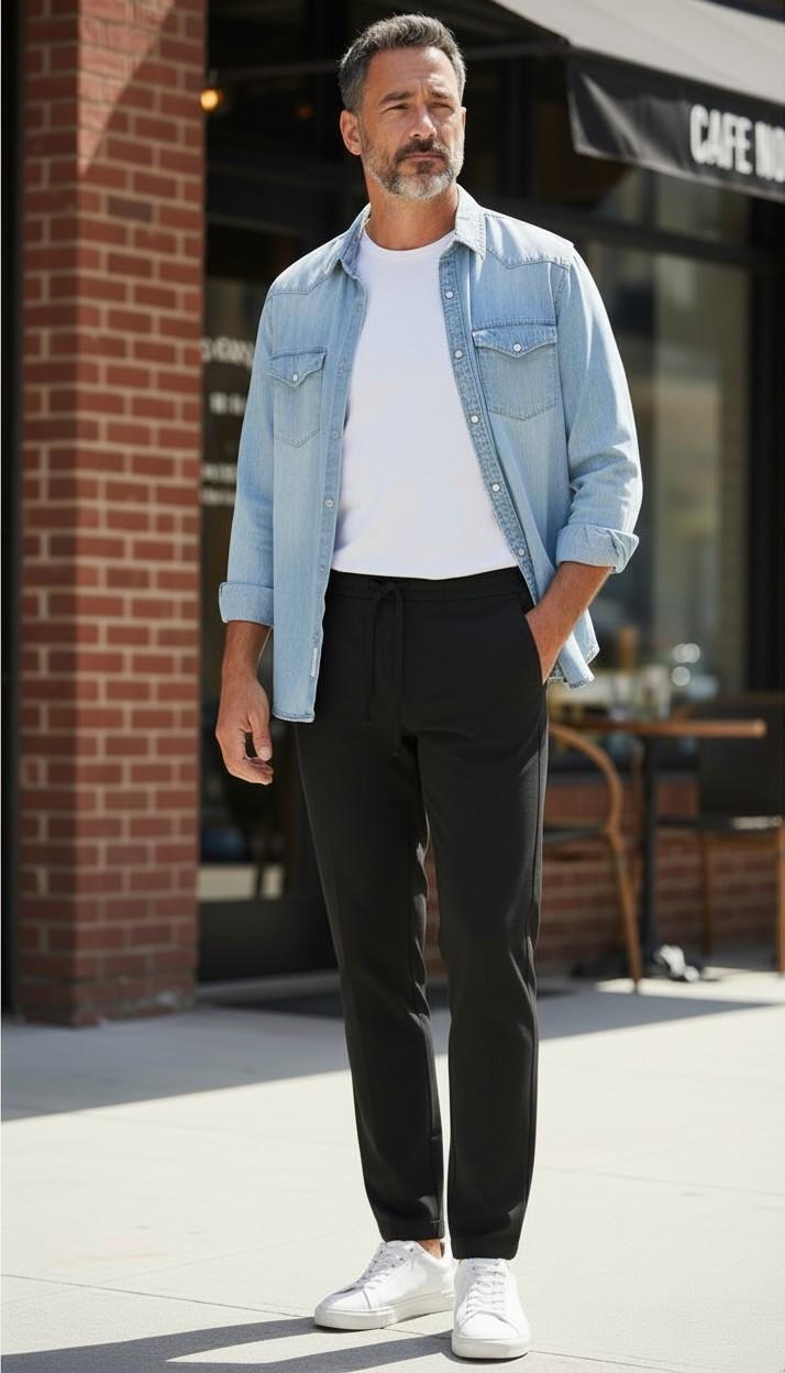 Pantalone Uomo Modello Pantalaccio Slim Fit con Laccetto OC1S2S6P08 NERO OVER-D 