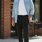 Pantalone Uomo Modello Pantalaccio Slim Fit con Laccetto OC1S2S6P08 NERO OVER-D 