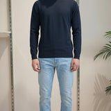 Maglia Uomo 100% Cotone a Manica Lunga  Comfort Naturale e Stile Versatile CON3700900 NAVY CONSENSO Uomo 