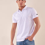 Polo manica corta cotone mercerizzato uomo. DM9291 BIANCO DATCH Uomo 