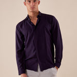 Camicia da uomo manica lunga in viscosa 100% con collo classico. PAMPERO BLU BLACKSUNDAY 