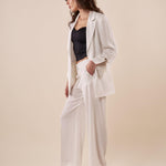 Giacca Donna blazer sfoderata elegante con dettagli raffinati. ROMI/3866 BIANCO ROMIHO 
