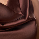 Top Donna Curvy con Giromanica e Scollo Morbido  Raso Davanti, Maglina Lurex Dietro. F453YBFKABUL MORO Lizalù 